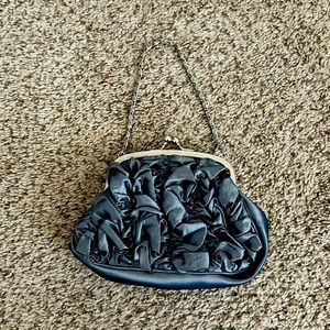 Grey blue mini purse